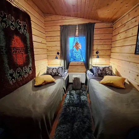 Blue Moment At The Arctic Circle- Forest, Beach, Activities Chalet Meltosjärvi