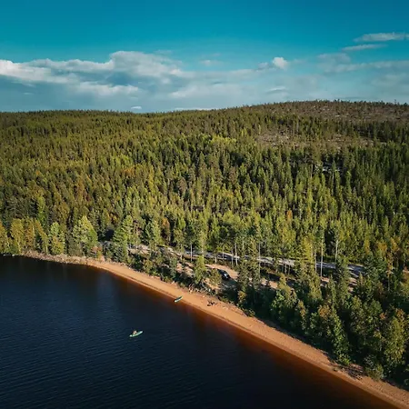 Blue Moment At The Arctic Circle- Forest, Beach, Activities Meltosjärvi