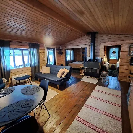 Blue Moment At The Arctic Circle- Forest, Beach, Activities Meltosjärvi