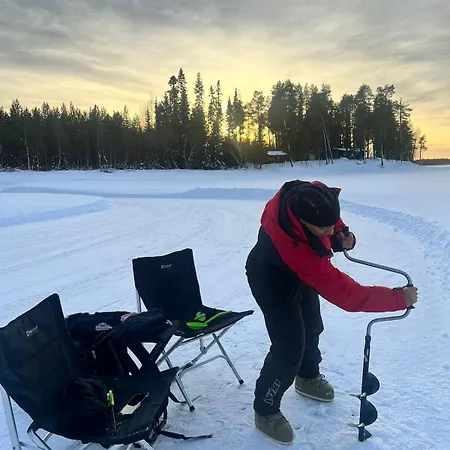 Blue Moment At The Arctic Circle- Forest, Beach, Activities * Meltosjärvi