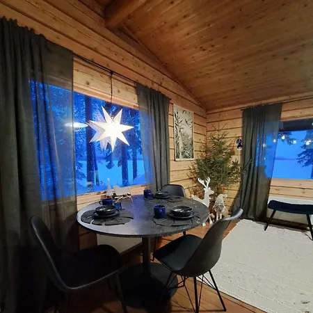 Blue Moment At The Arctic Circle- Forest, Beach, Activities Meltosjärvi