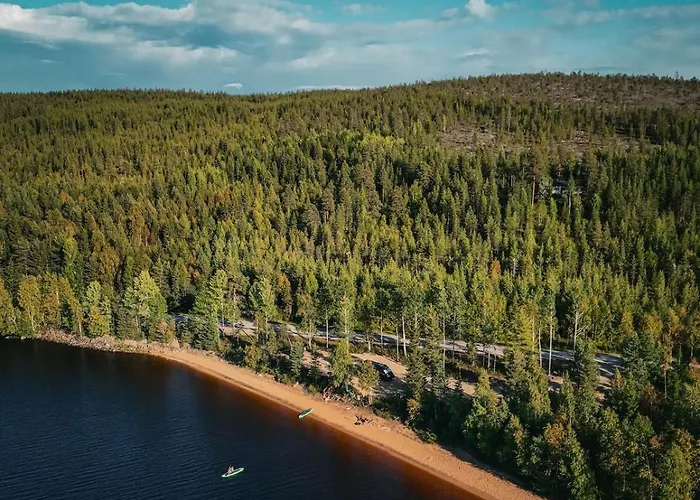 Blue Moment At The Arctic Circle- Forest, Beach, Activities Meltosjärvi