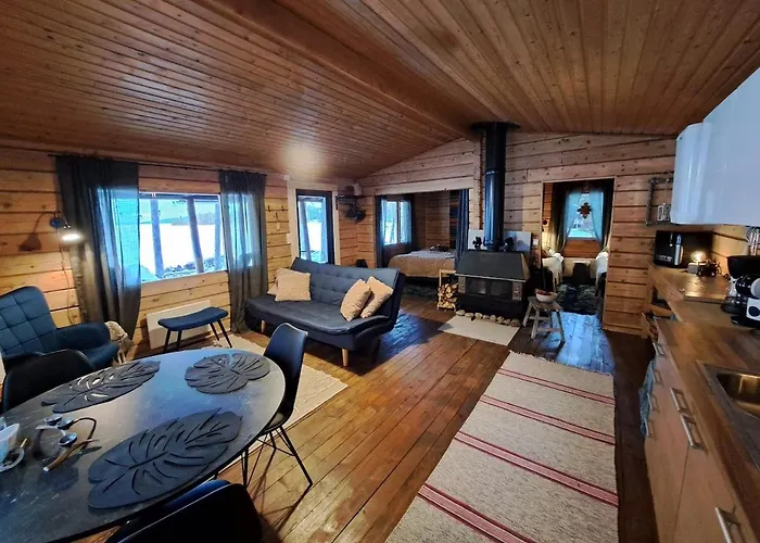 Blue Moment At The Arctic Circle- Forest, Beach, Activities Meltosjärvi