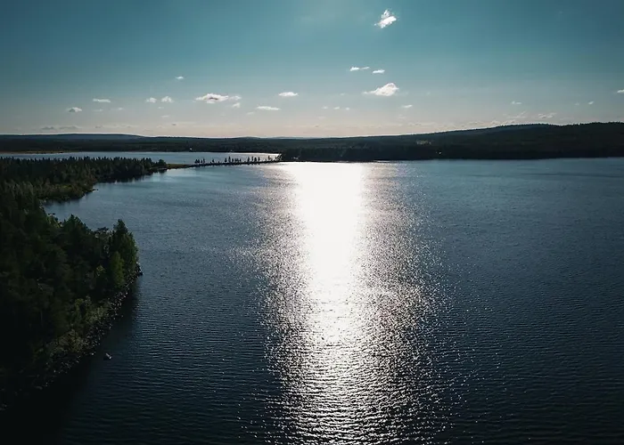 Blue Moment At The Arctic Circle- Forest, Beach, Activities * Meltosjärvi